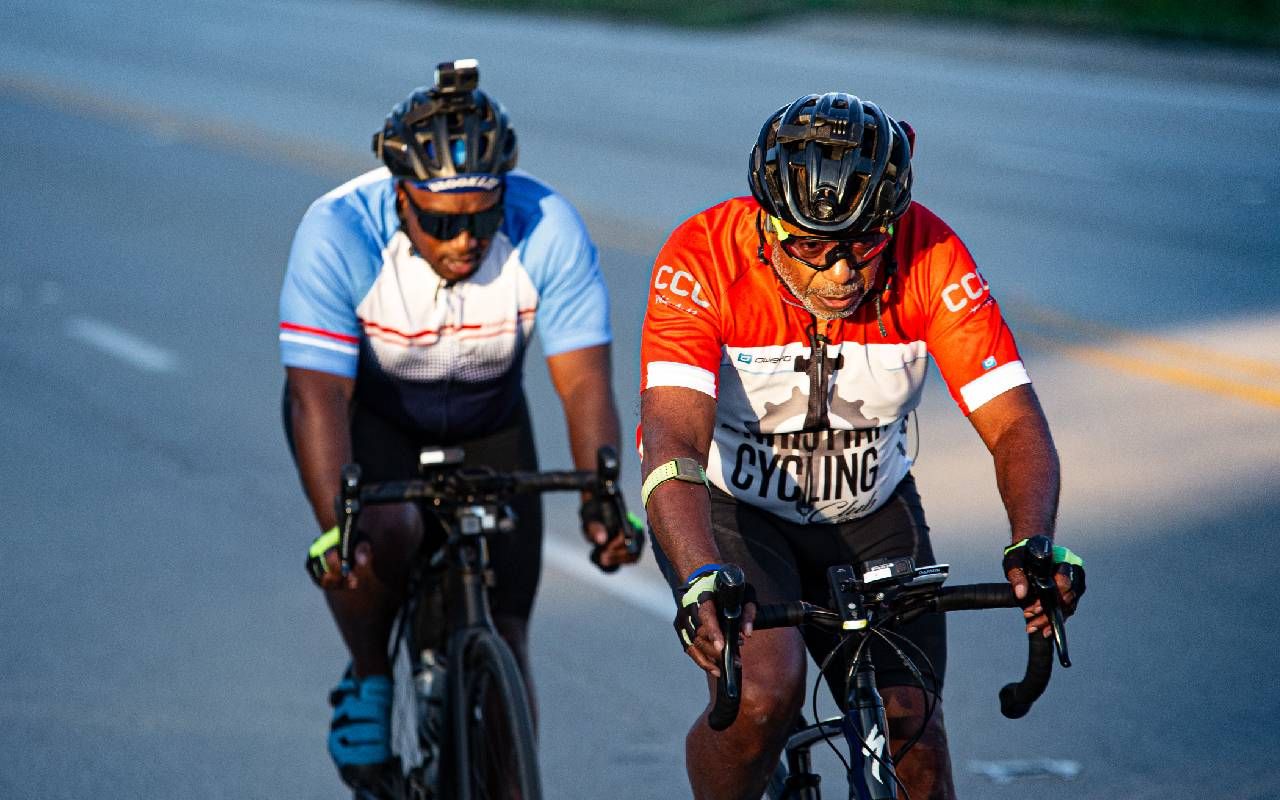 Riding together as a team on Day 3. Next Avenue, Bike Vessel